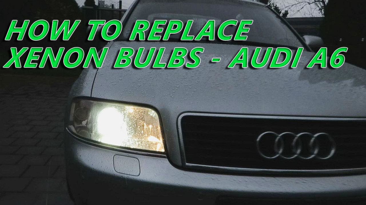 AUDI A6 C5 1997-2004  XENON BULBS Replacement - How To Remove Xenon Bulbs From Audi A6