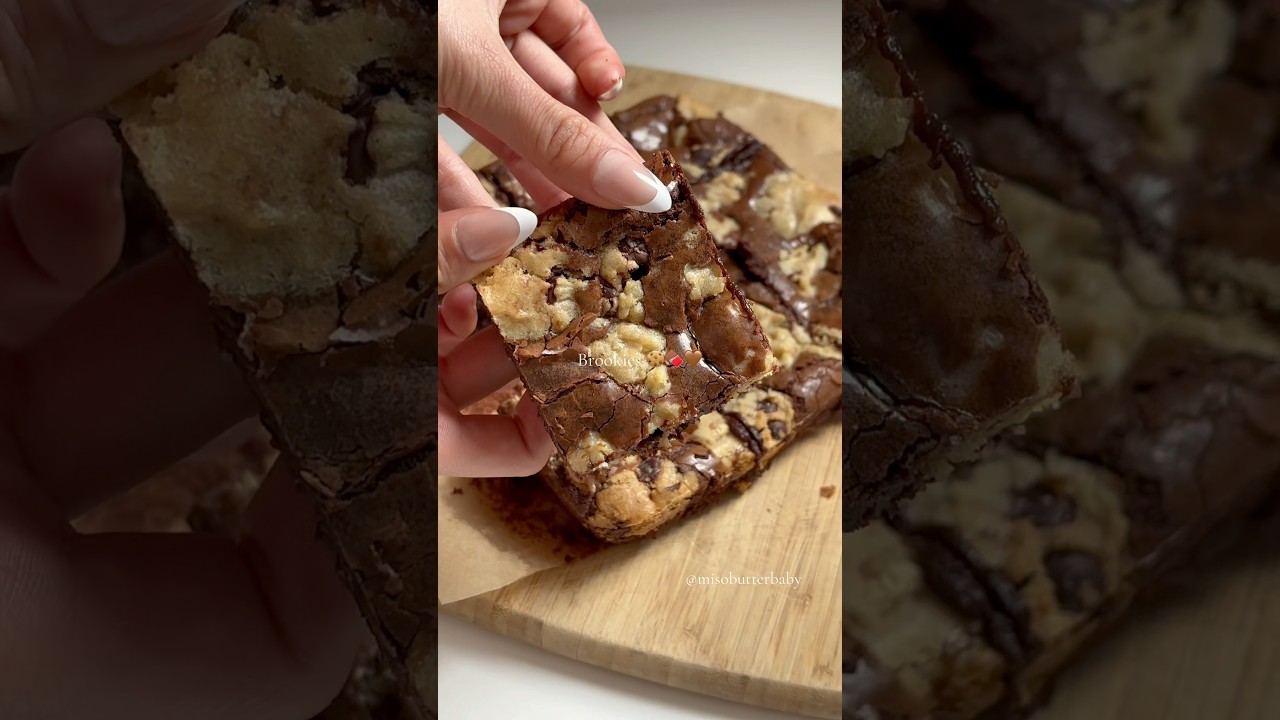 These brookies might be the best thing I&rsquo;ve ever made #brookies #brownies #chocolate