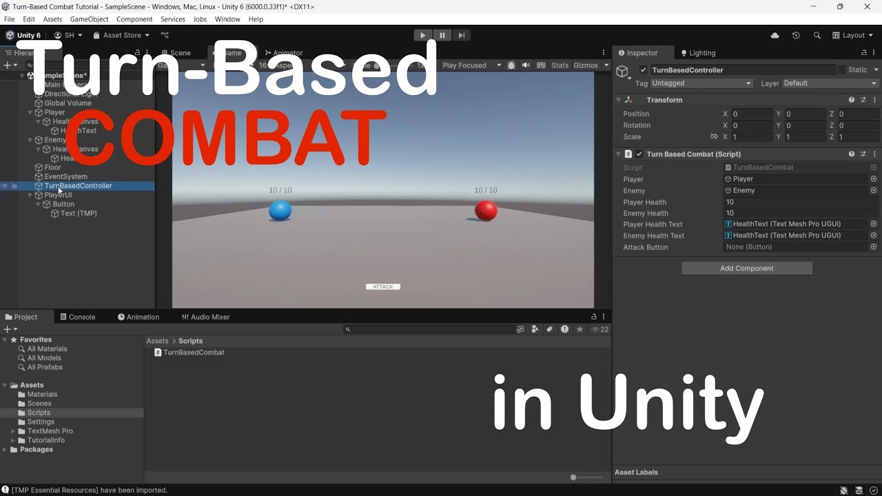 Simple Turn-Based Combat in Unity