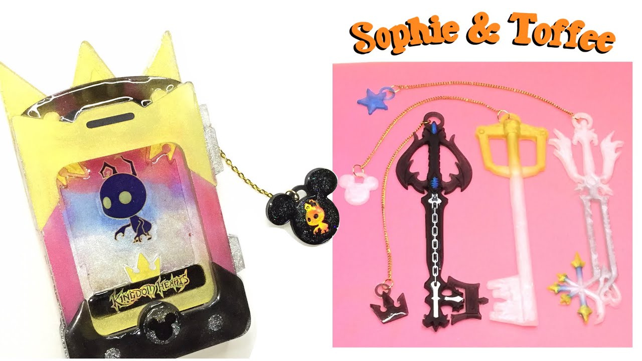 Sophie and Toffee Kingdom Hearts/ Disney Box- Resin crafts- DIY