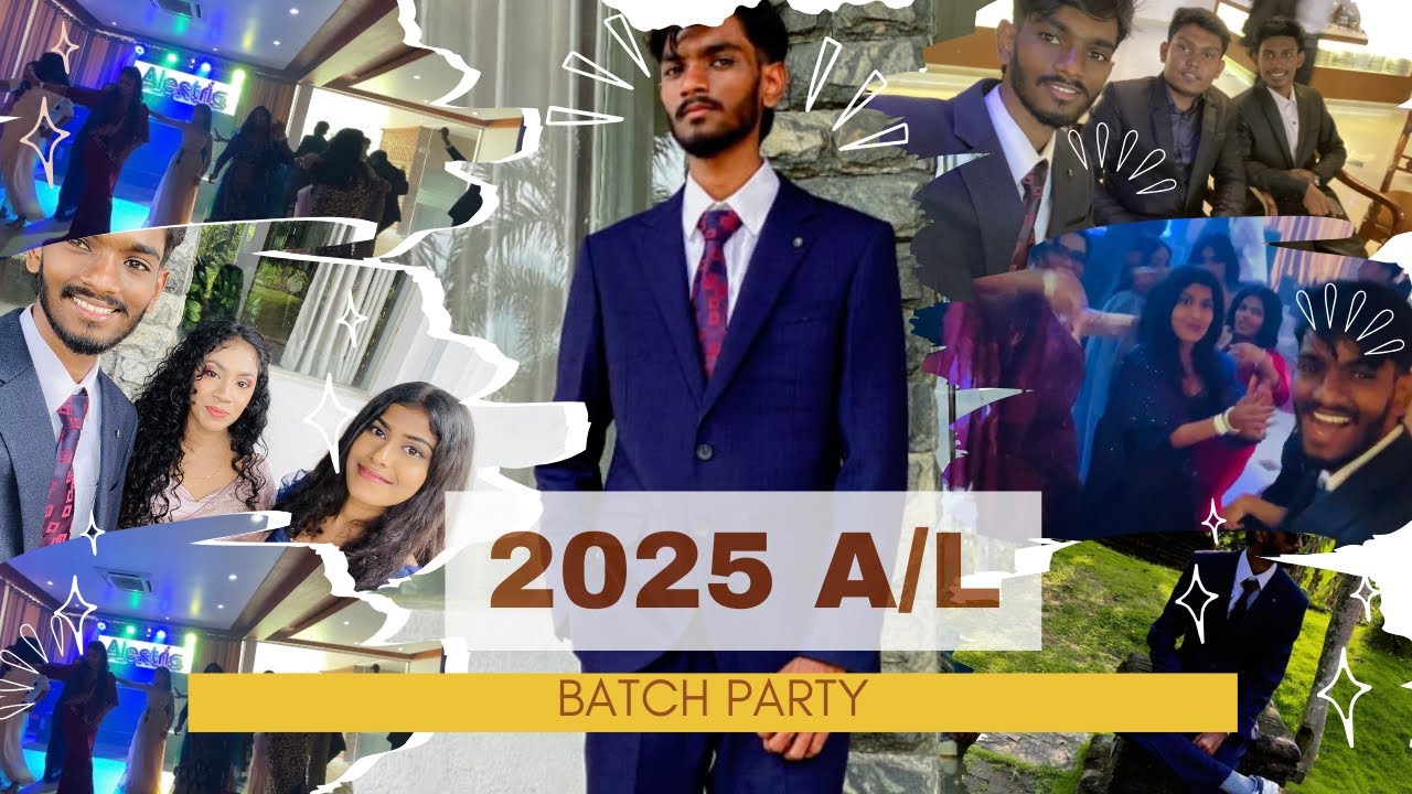 Vlog 8 අපේ 2025 A/L batch party එක ❤️