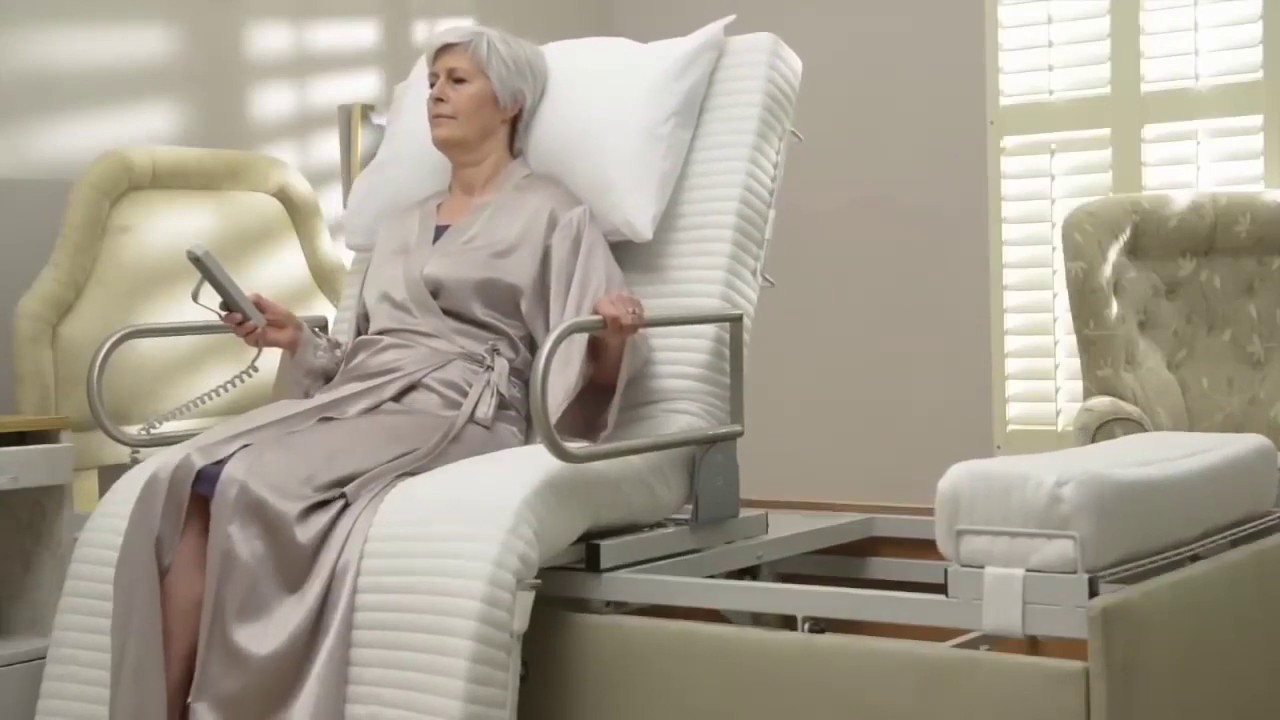 Laybrook Turning Bed. Rotating electric bed for MS & Parkinson's.