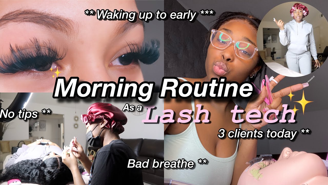 Видеоблог: День из жизни мастера по наращиванию ресниц | Утренняя рутина мастера по наращиванию р...