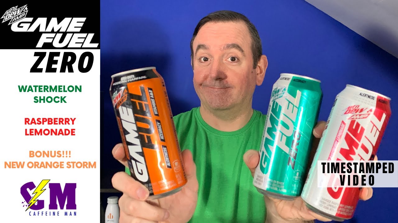 New Game Fuel Zero Energy Drink by Mountain Dew Amp Product Review. Watermelon & Raspberry Lemonade