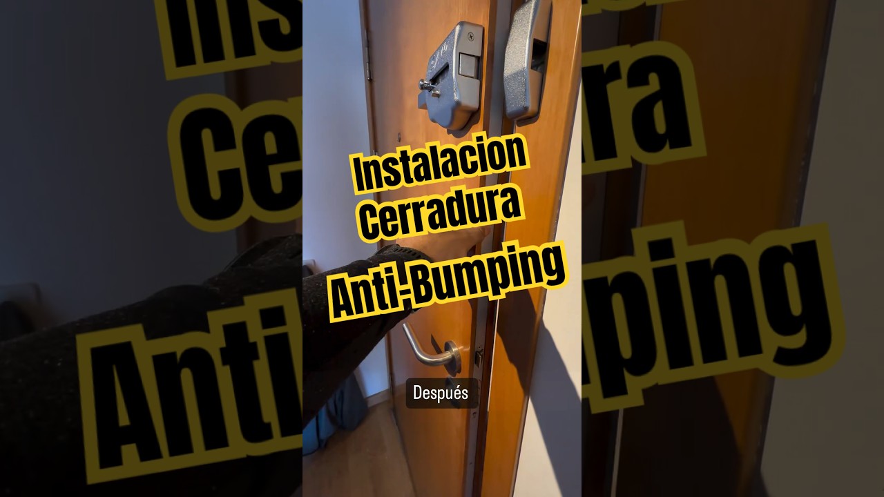 Instalaci&oacute;n cerrojo Antibumping. Con refuerzo del cerco