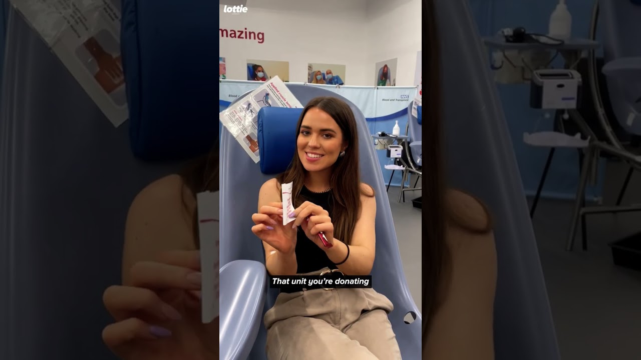 Donating blood with Lottie London | NHS Give Blood