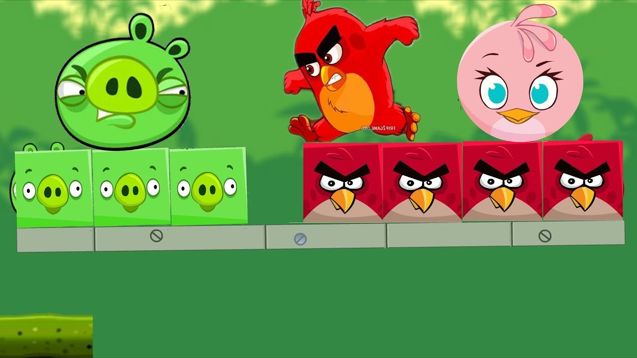 Angry Birds Kick Pigs - ALL PIGS GET KICKED BY STELLA BIRDS!