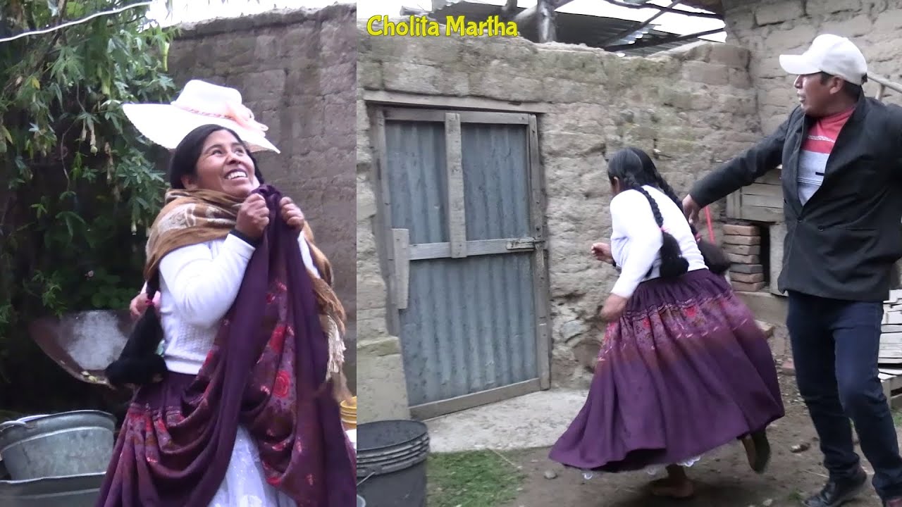 suegro m4ltrató a su nuera y escapo en plena lluvia - cholita Martha