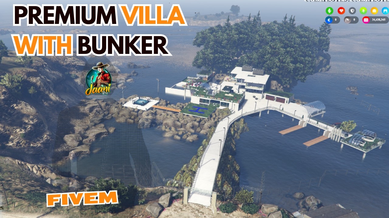 With BUNKER PREMIUM Beach Villa With Bunker  - Fivem Mlo/Bunker Villa