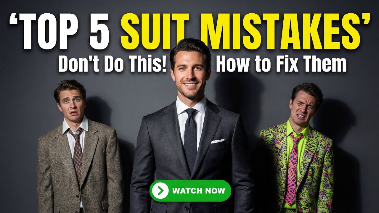 5 Suit Mistakes Most Men Make (and How to Fix Them!) | Happy Gentleman Guide