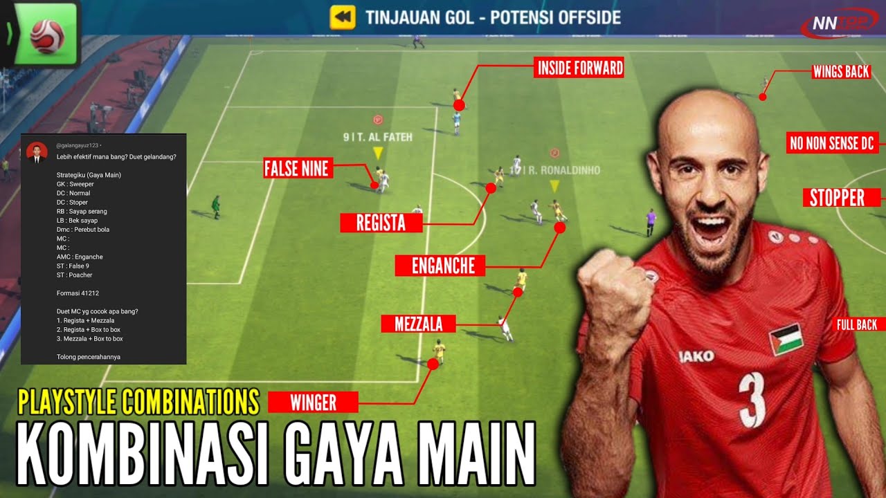 Kombinasi Gaya Main | Top Eleven
