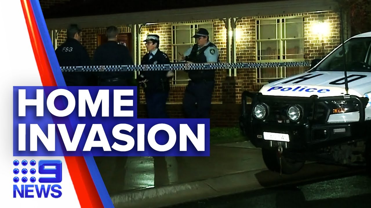 Family attacked as thieves break into home | 9 News Australia