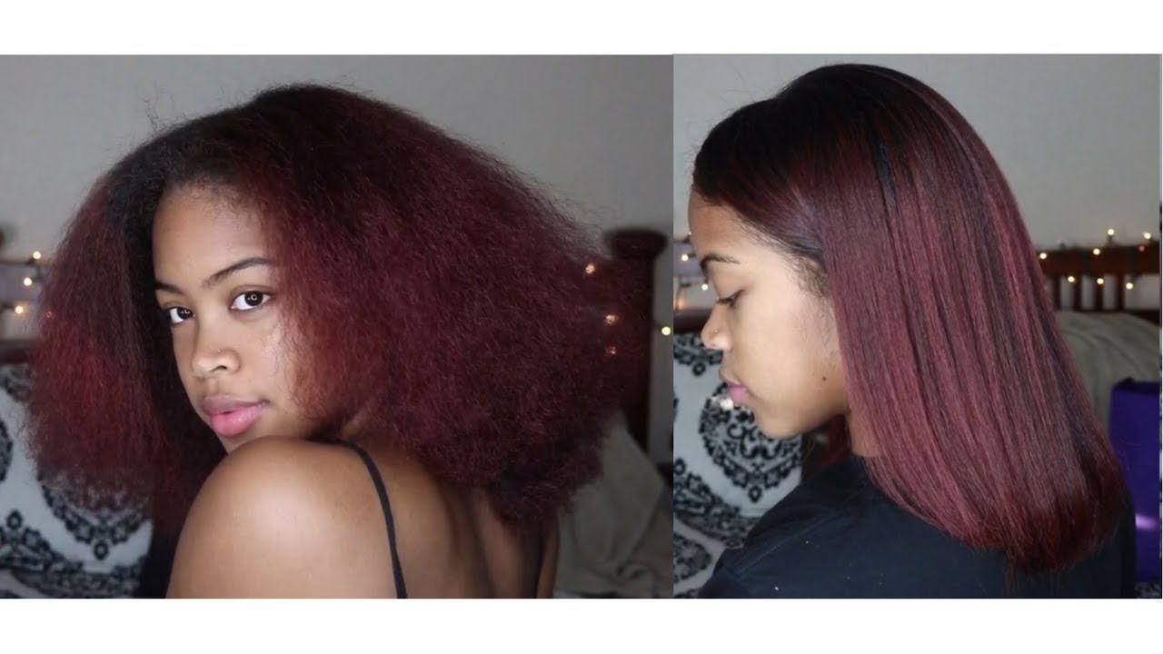 3c/4a Natural Hair | How I Straighten/Silk Press *UPDATED*