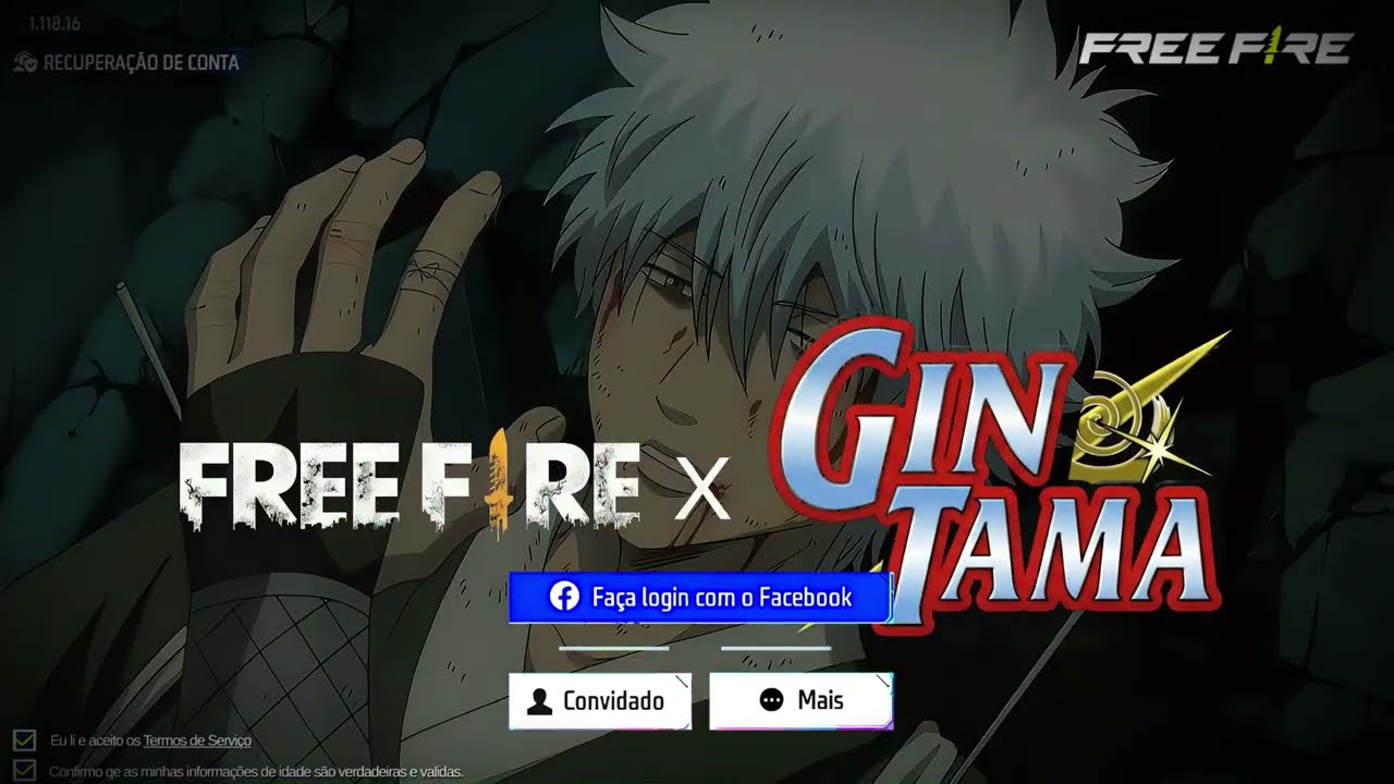 FREE FIRE x GINTAMA CHEGOU! 😱 NOVA COLLAB VEM AI!