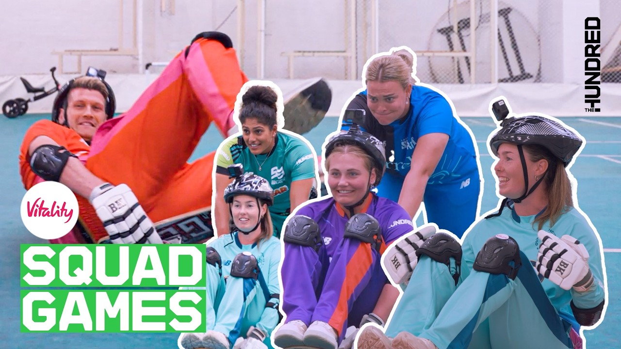 SKATEBOARD CURLING?!?! 🥌🤣 Vitality Squad Games with stars of The Hundred