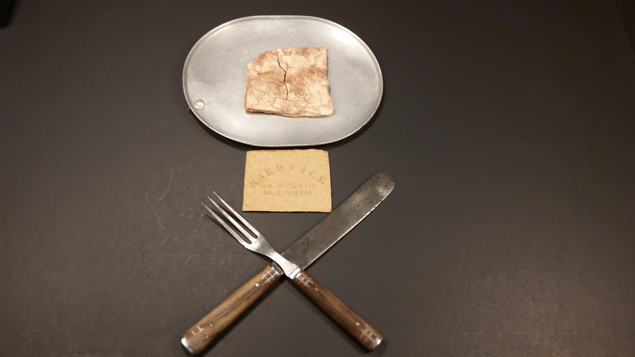 1863 American Civil War Hardtack Oldest Cracker Ever Eaten Military MRE Food Review Tasting Test