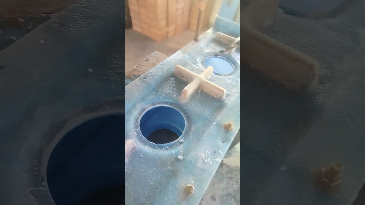 fiber mold making 🥰#tankrepair #fibercoating #gelcoat