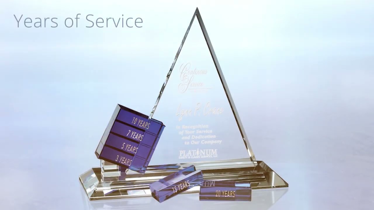 Perpetual Crystal Awards with Add-A-Block