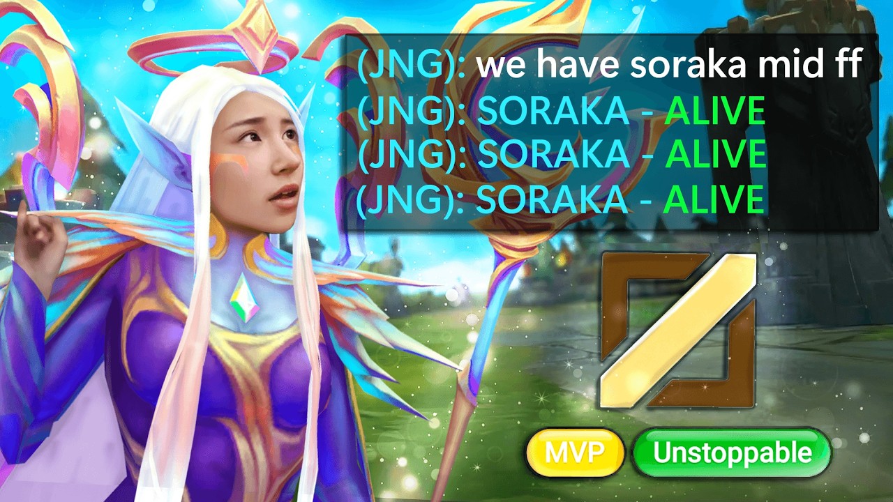 PLAYING SORAKA 🦄 MID TIL😭 I HIT 💥 CHALLENGER 💎