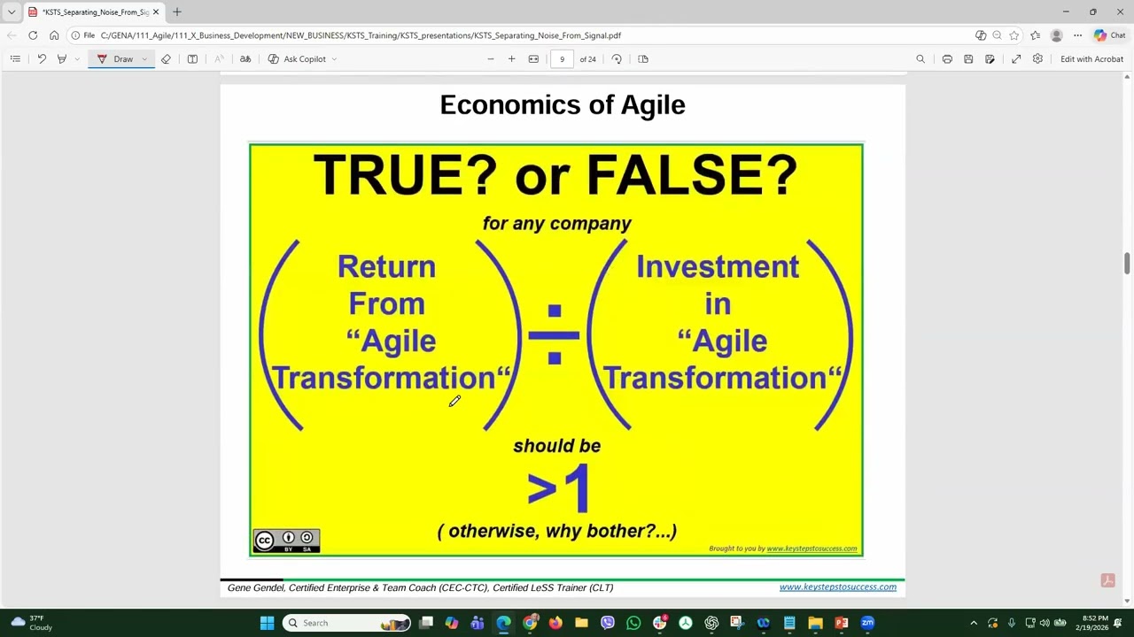 Separating Noise from Signal What Is a True Agile Enterprise?