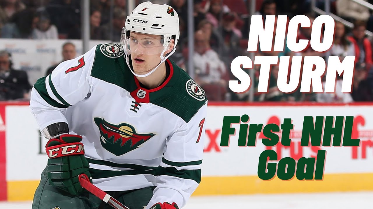 Nico Sturm #7 (Minnesota Wild) first NHL goal Aug 7, 2020