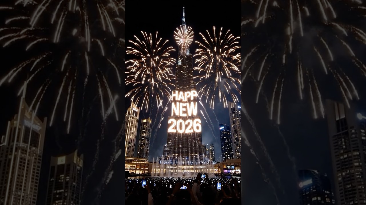 Бурдж Халифа салют КАК Дубай ВСТРЕЧАЕТ НОВЫЙ ГОД 2026 ? Жизнь в Дубае