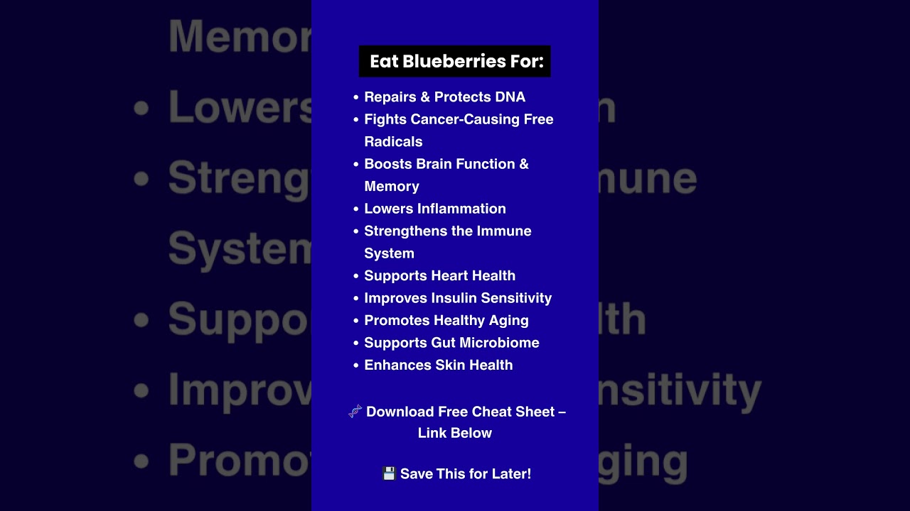 BLUEBERRIES HEALTH BENEFITS #shorts #blueberries #fruit