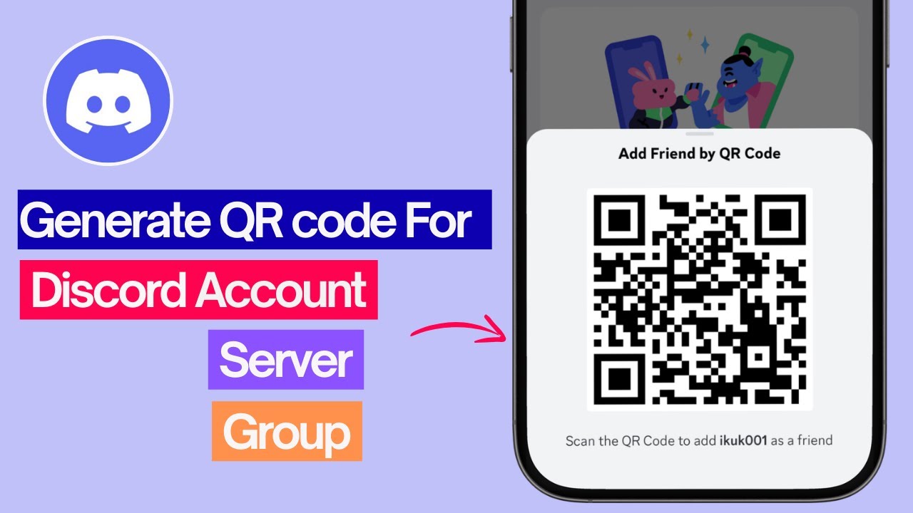 How to Get Your Discord Account / Group / Server QR code 