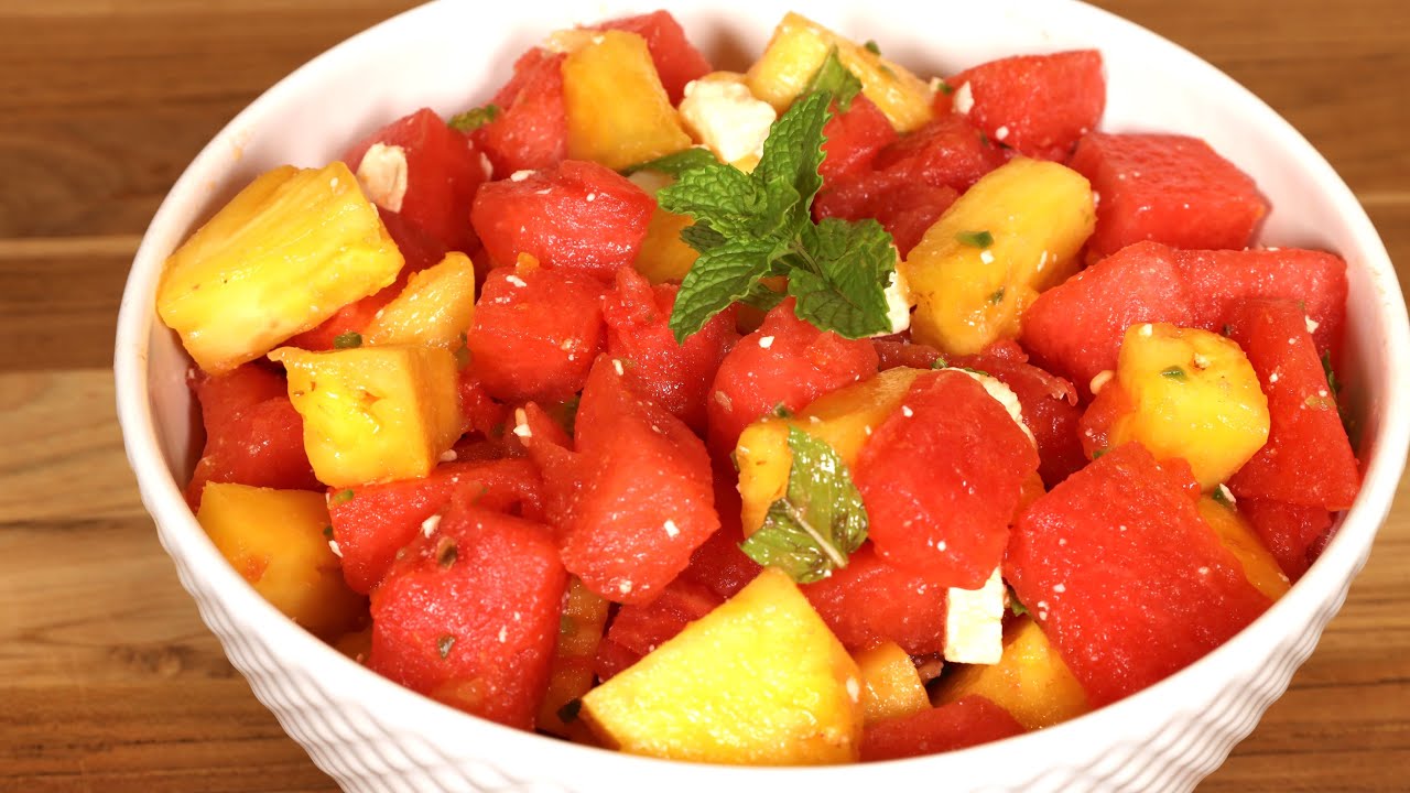 Watermelon Pineapple Salad