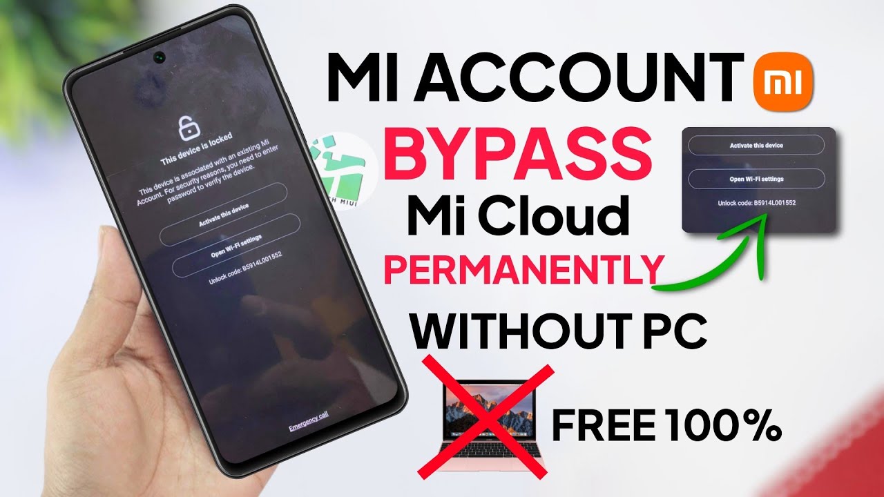 Mi Account Unlock /Solve *Activate This Device  Remove Permanently Without PC Free New 100% Working