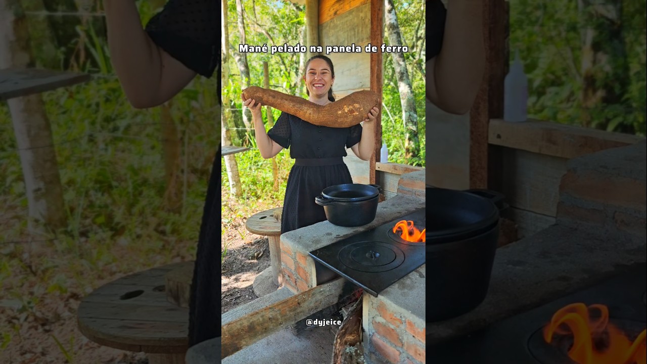 Reveita tradicional de mané pelado assada na panela