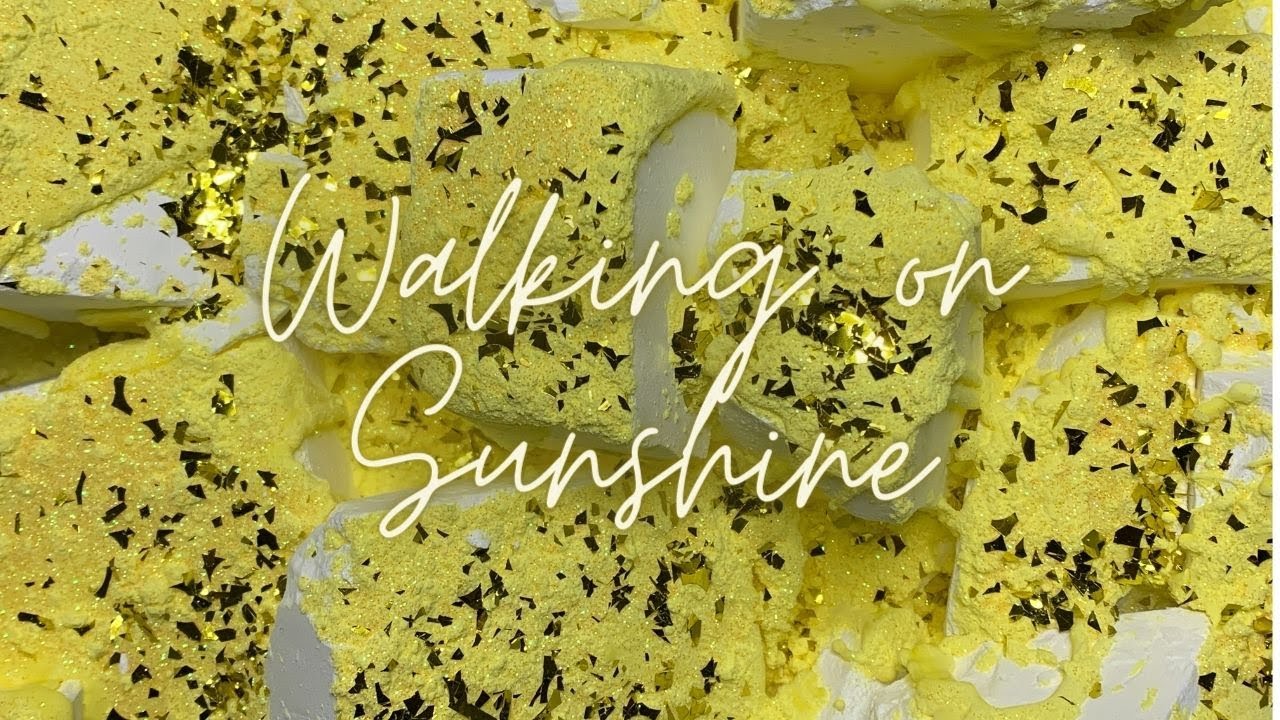 😎Walking on Sunshine 😎|| Cornstarch Paste on Chalk || Crispy, Soft ASMR