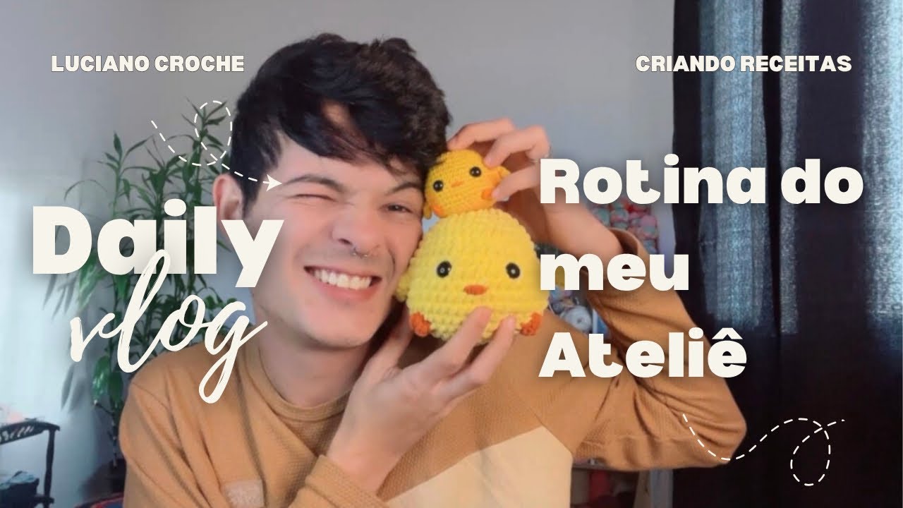 Vlog de Crochê 🧶 - um dia no meu ateliê