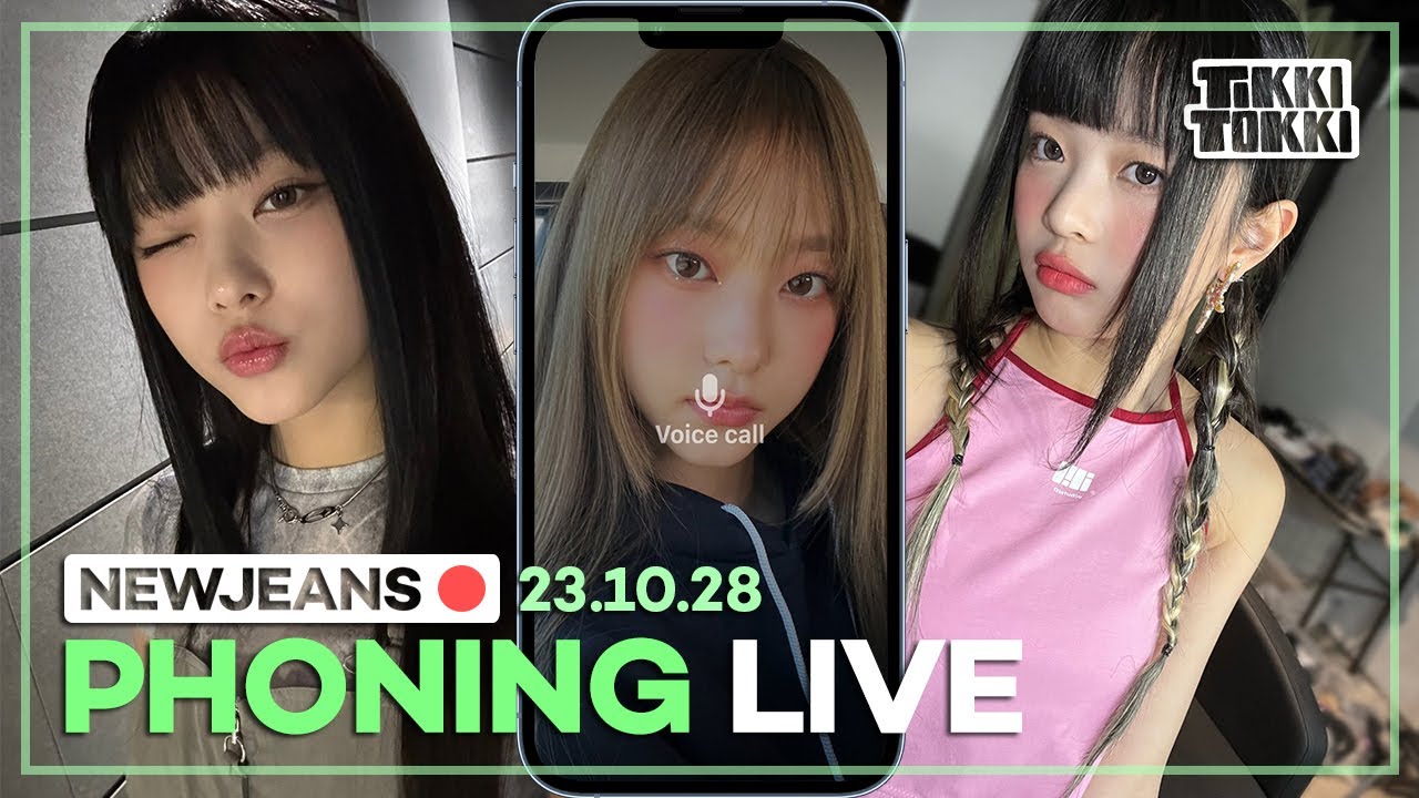 (ENG SUB) NewJeans Phoning Live 23.10.28 - Hanni & Haerin Are NOT Sleepy! (TikTok Memes & Dances)