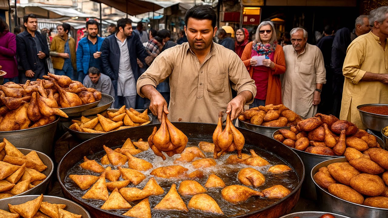 Breakfast in Afghanistan | Traditional Early morning Street Food | Liver fry | Subha ka Nashta