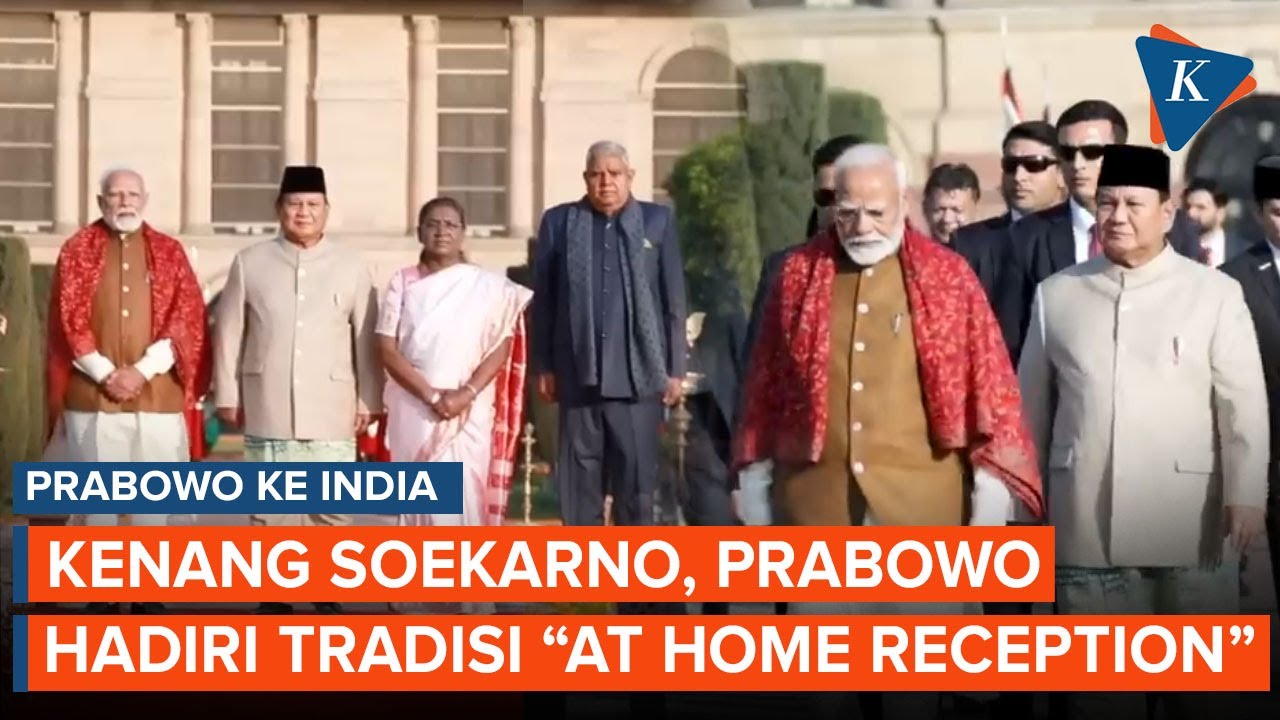 Prabowo Napaktilas Momen Bersejarah Soekarno di India, Hadiri Acara “At Home Reception”