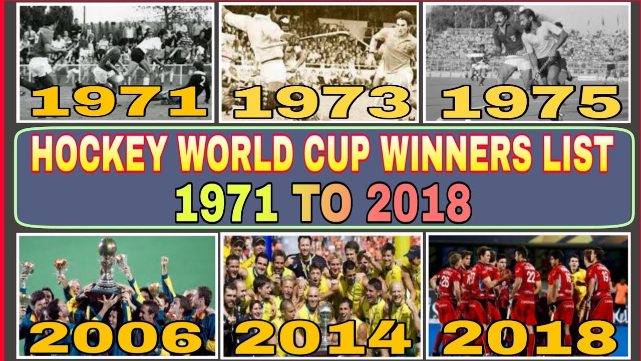 Men's Hockey World Cup Winners List ।। 1971 to 2018 ।। Hockey world cup 2023 ।। AS TOPIC