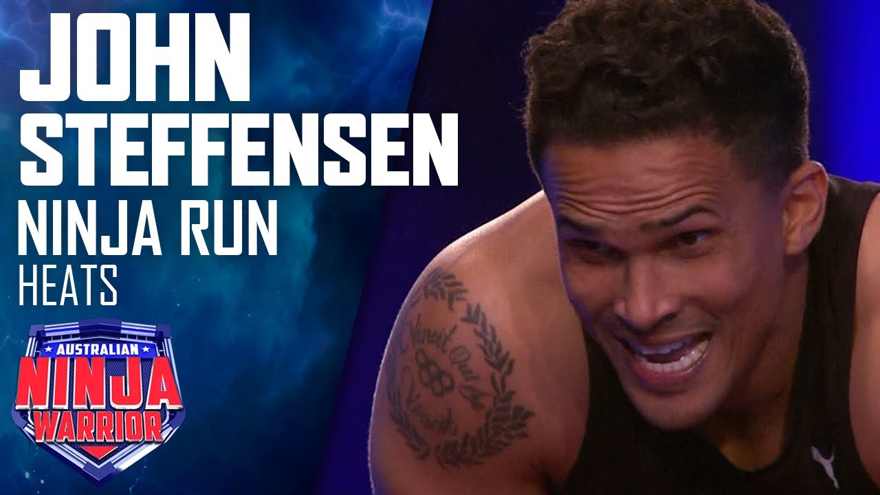 Olympic medallist John Steffensen takes on the course | Australian Ninja Warrior 2019