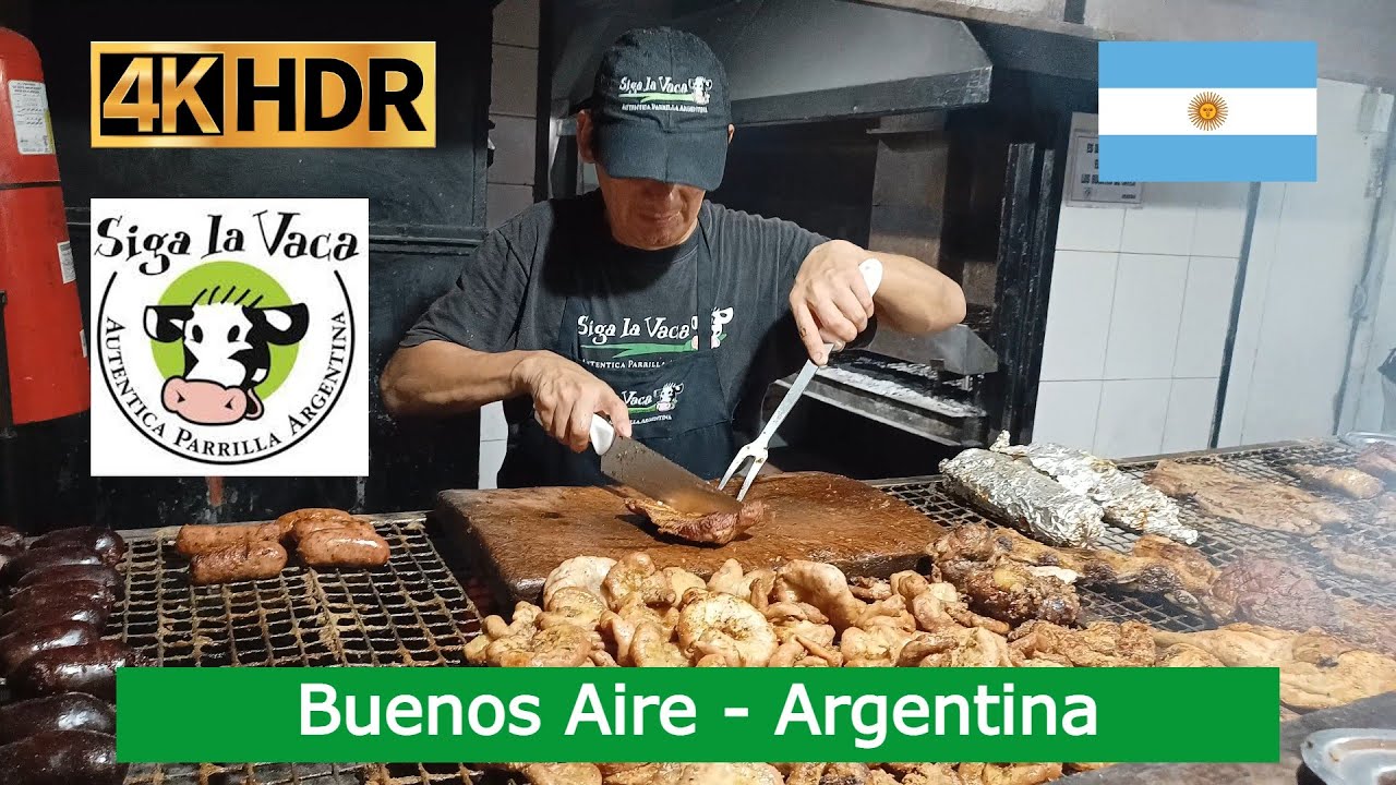 SIGA LA VACA Puerto Madero Tenedor Libre Buenos Aires Argentina DE TODO UN POCO 4K