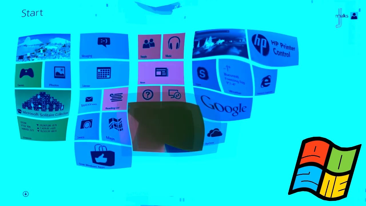 Windows 7 Turns to Windows 8 Intro Effects Round 1 vs Everyone (1/33)