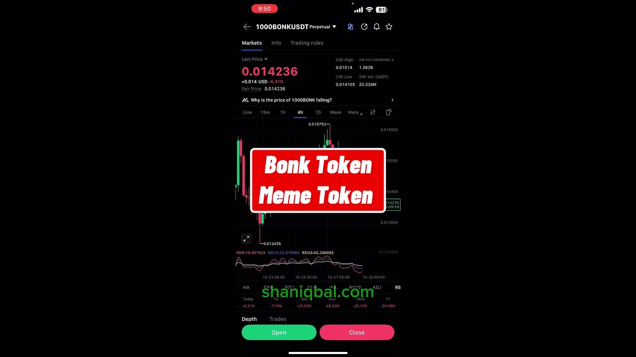 💥 BONK Token Falling! Meme Coin Market Analysis 2025