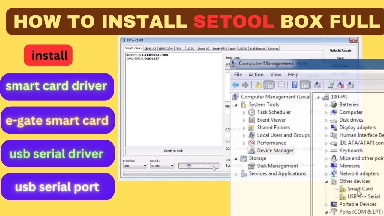 How to install Setool box full installation SETOOL Full Active sony tool