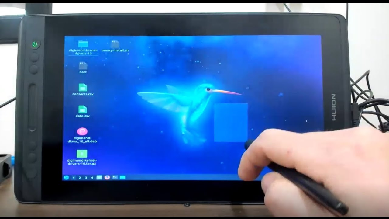 Setup Drawing monitor ( Huion Kamvas Pro 16) with Linux