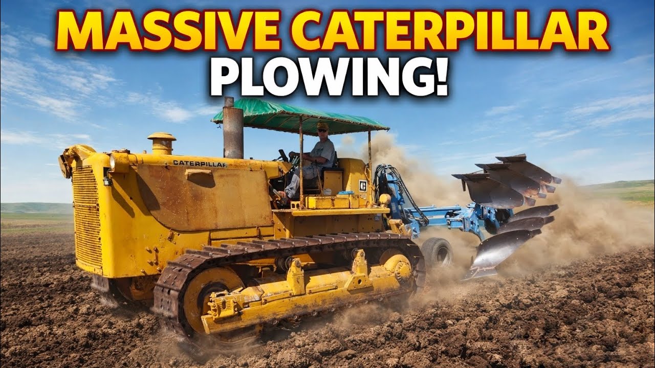 MASSIVE CATERPILLAR D8H IN ACTION !! (pure sound)