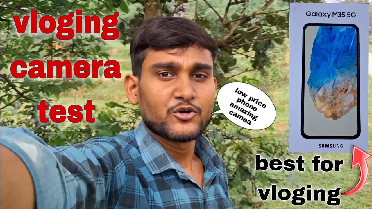 कम दाम में best vloging phone | galaxy m35 camera review🔥| m35 vloging full camera test