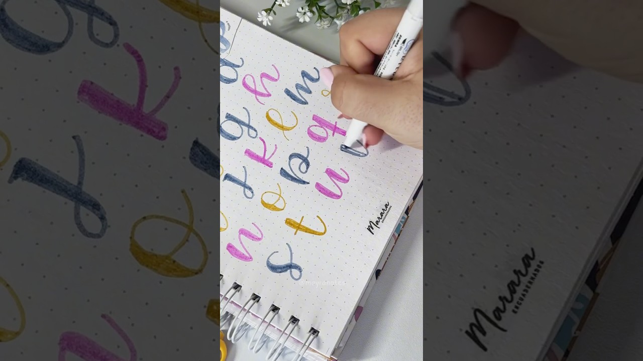 Aprende a hacer Fake Lettering 💗 #study #lettering #estudiantes #apuntesbonitos #stationery