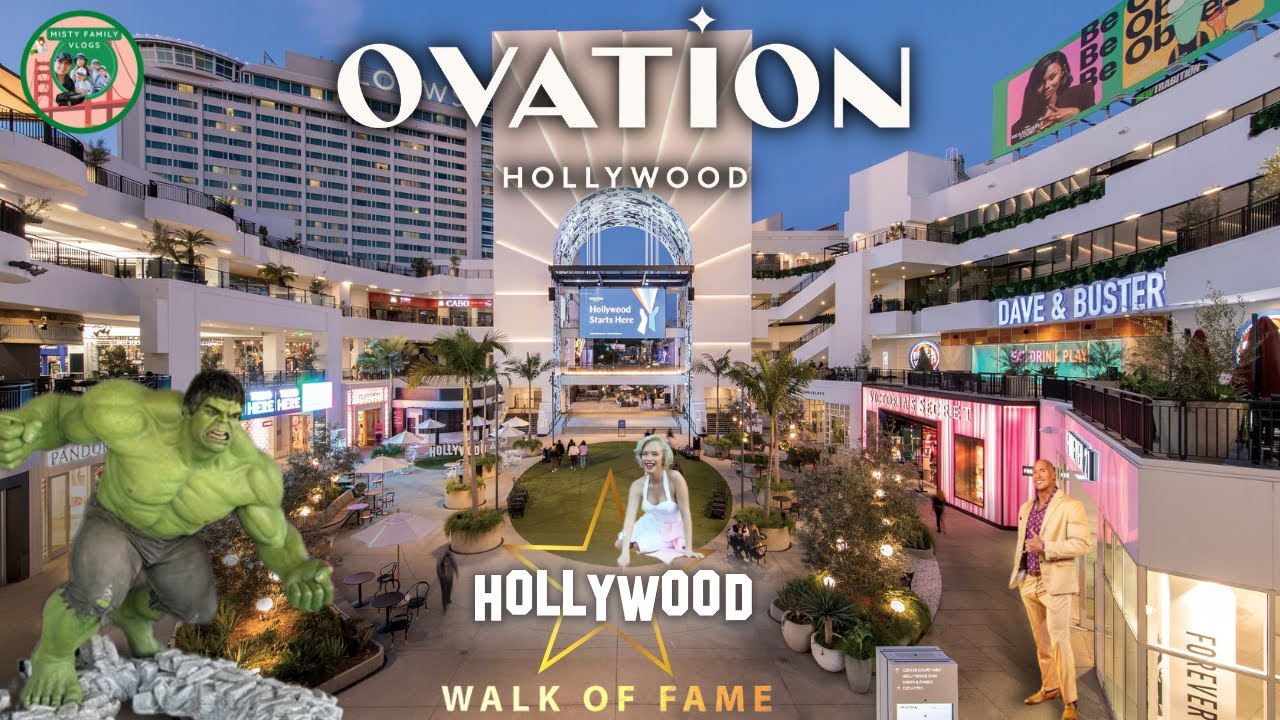Ovation Hollywood the New Shopping Mall LA. (Walk of Fame)