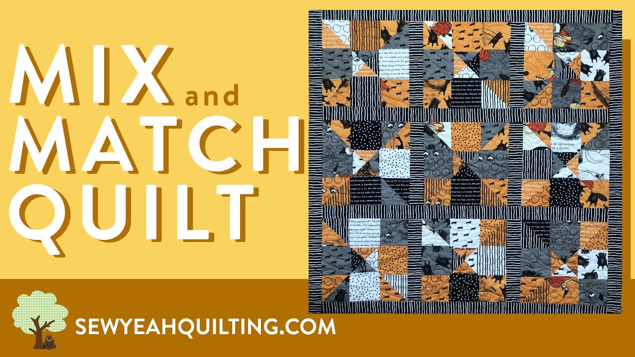 How to Sew a Mix and Match Quilt! | FREE PATTERN