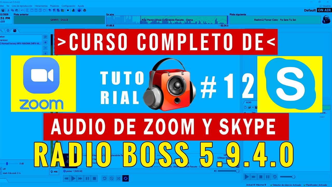 radio boss como hacer llamadas de ZOOM y Skype en radio boss🎙✅