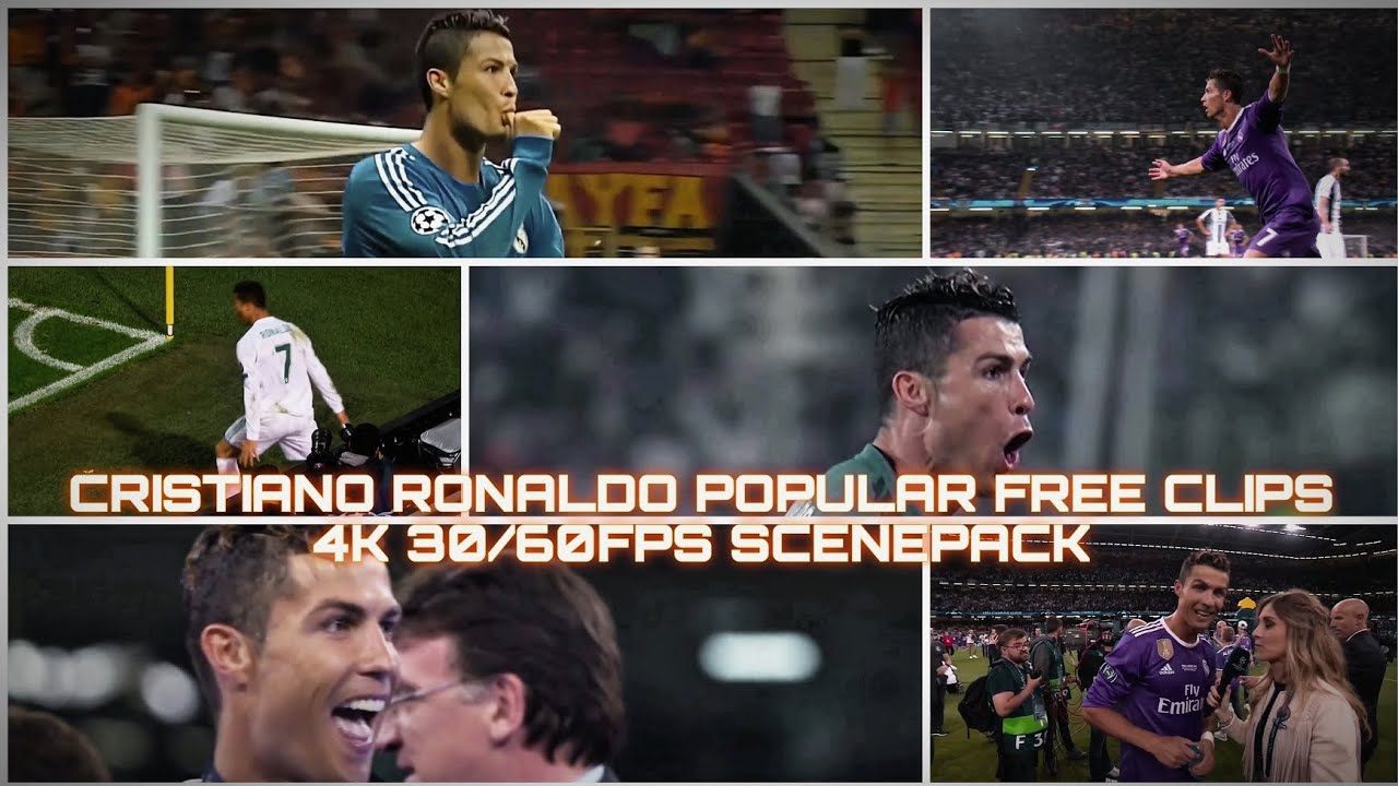 CRISTIANO RONALDO POPULAR CLIPS •4K 30/60FPS SCENEPACK  / (ADDED TOPAZ NO AE CC)FOR EDITING...